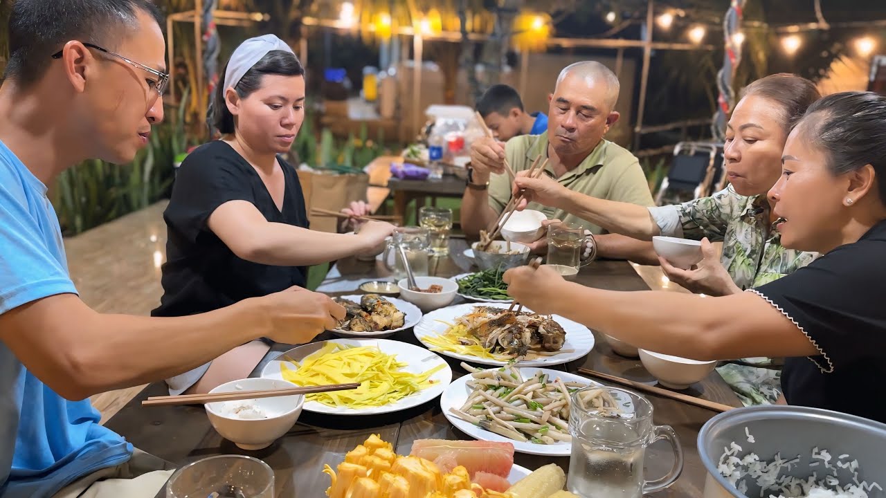 LẦN ĐẦU CÓ KHÁCH BÊN MỸ VỀ CHIA SẼ CÁCH LÀM VƯỜN TRÁI CÂY