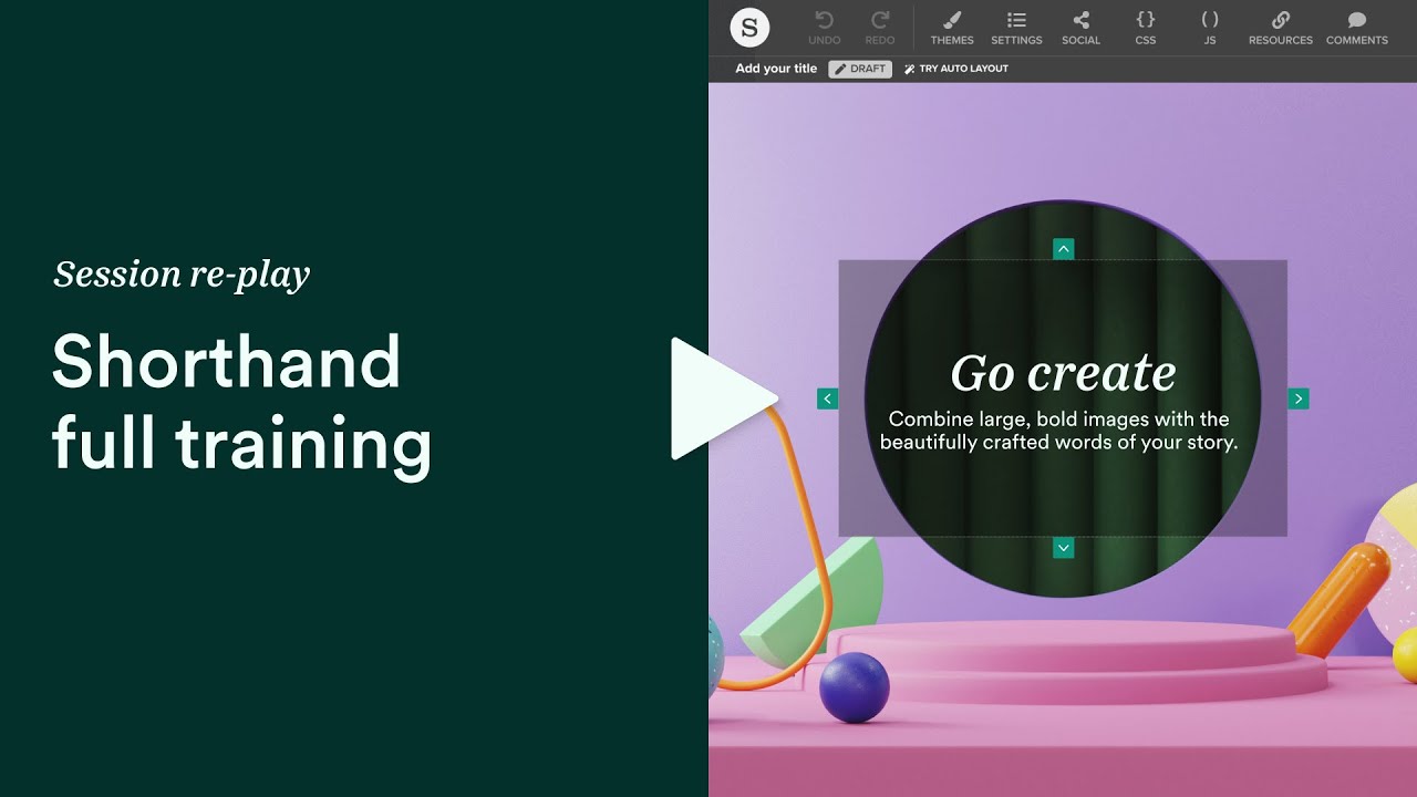 Shorthand full training: learn digital storytelling in one session (November 2024)