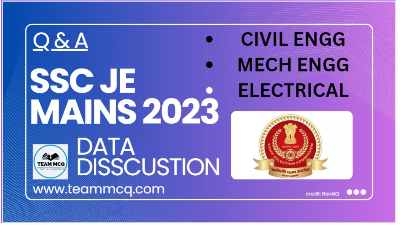 Проходной балл SSC JE Mains 2023 | Анализ проходного балла SSC ​​JE 2023 по гражданскому строител...