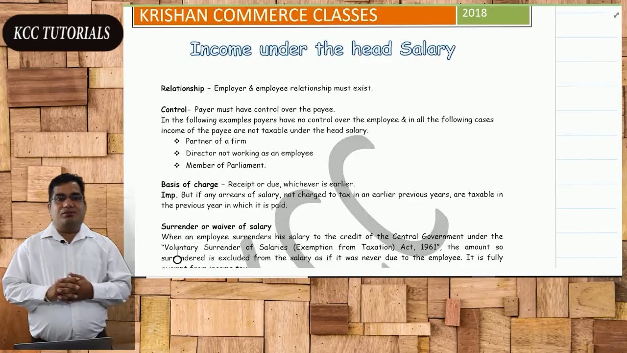 Income under the Salary Part-1 By CA CS CMA Jagdeep Arora