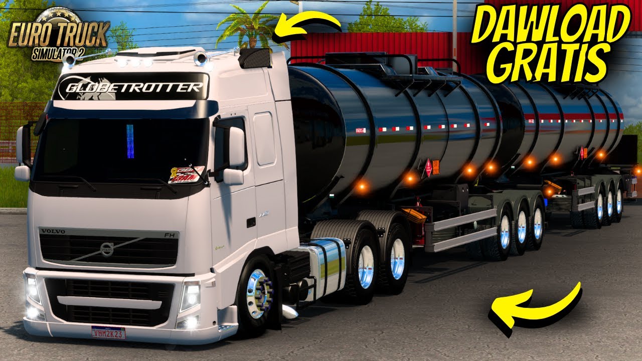 DOWNLOAD VOLVO FH CLÁSSICO + BITRENZÃO TANQUE FACCHINI | MOD GRÁTIS ETS2 1.54!