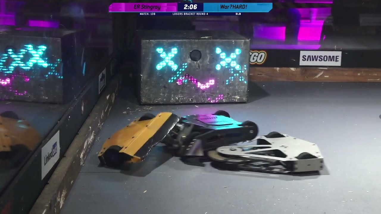 ER Stingray vs War?HARD! - 3lb Robot Combat