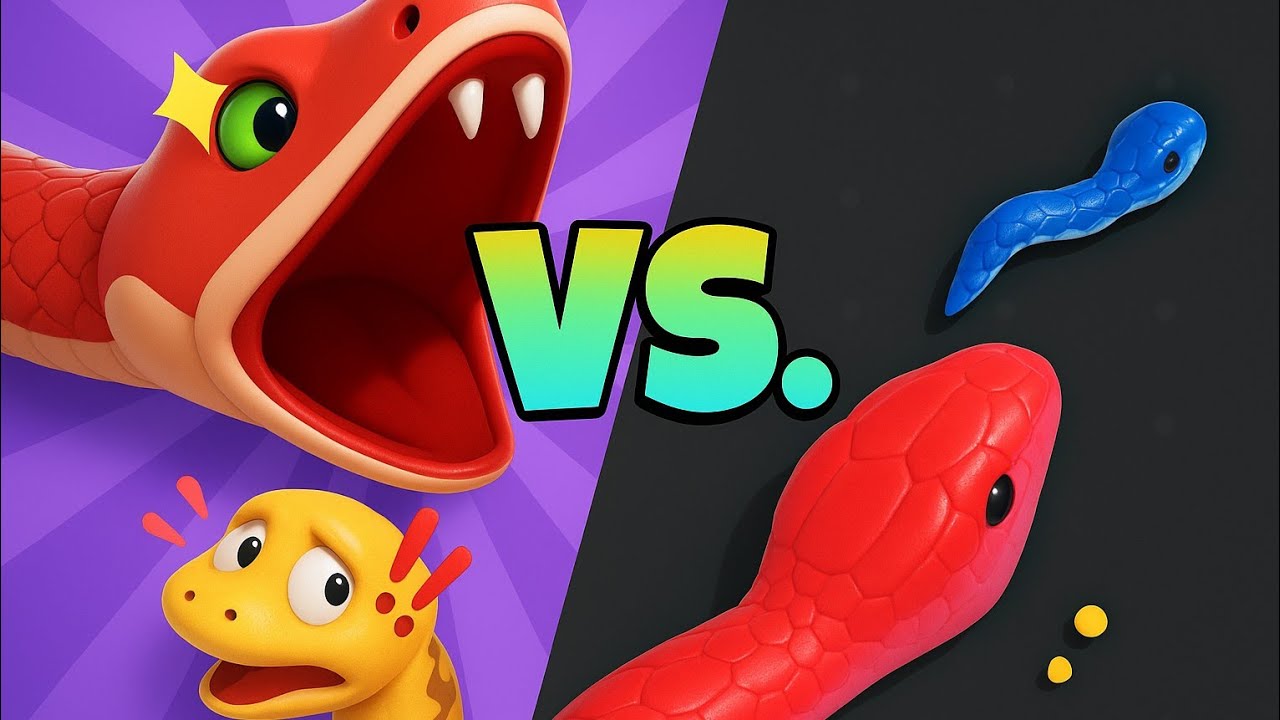 Snake Clash.io VS Snake Hero 🐍 | EPIC comparison Between Gameplay🔥