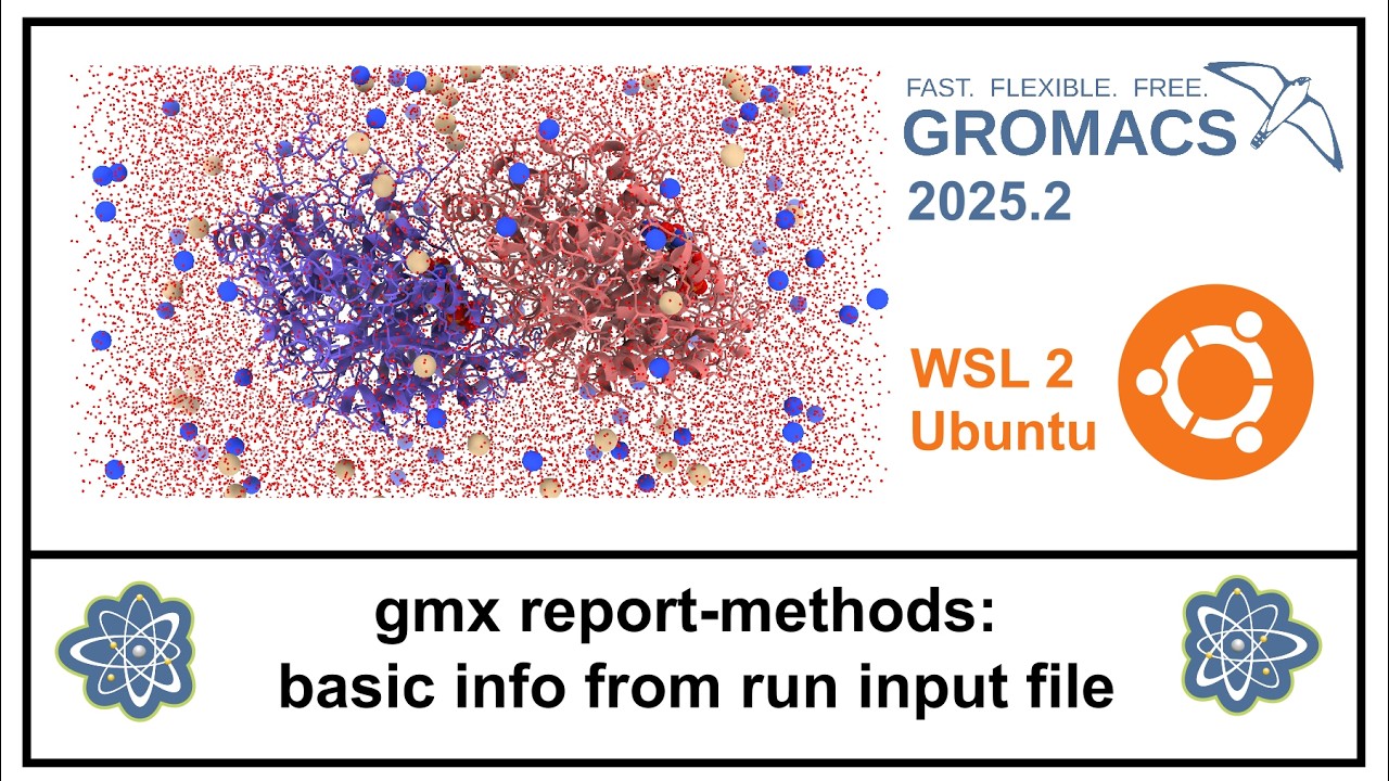 Extracting general info about system and simulation with gmx report-methods tool of GROMACS package