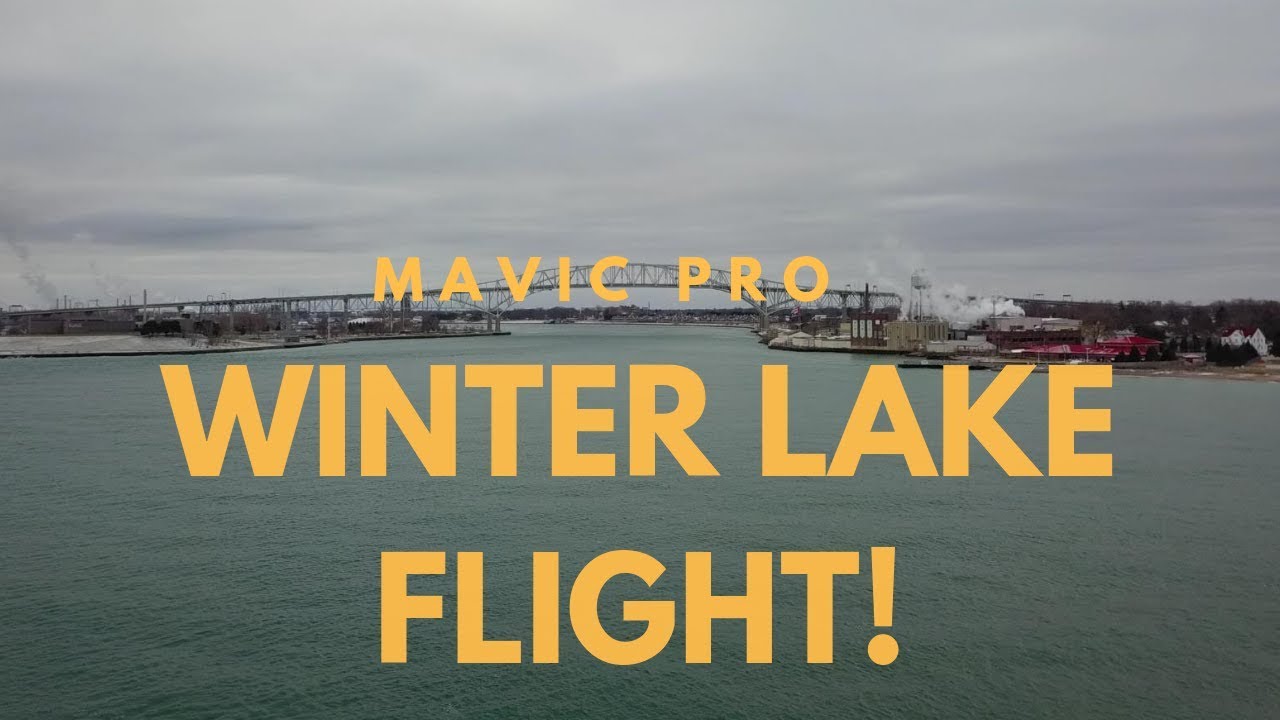 DJI Mavic Pro - Winter Flight Down Lake!