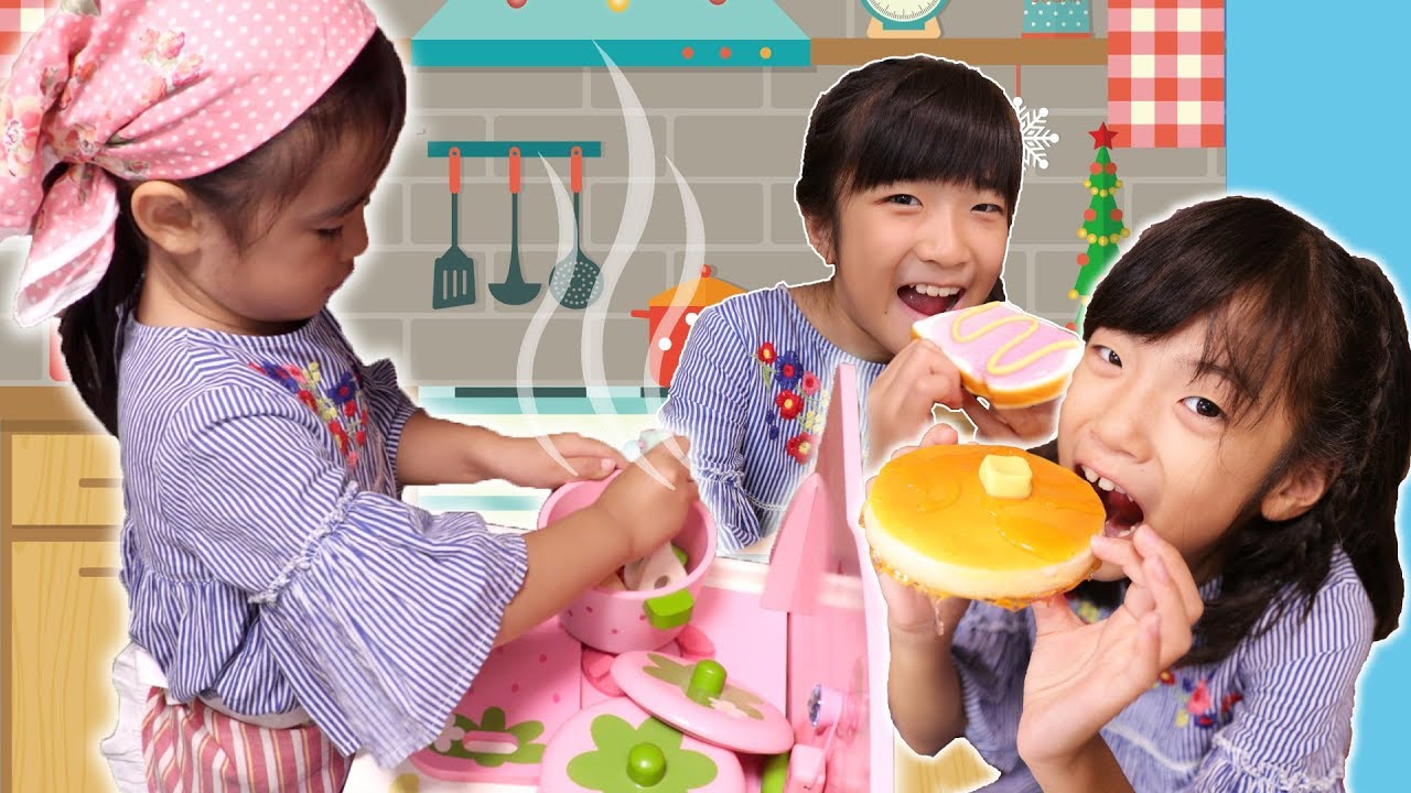 あさひおかあさんとシチュー＆ホットケーキをつくろう♪おままごとあそび