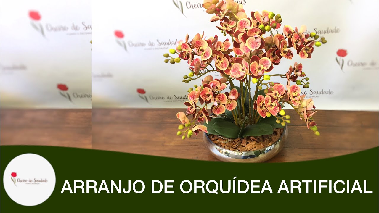 COMO MONTAR ARRANJO COM ORQUÍDEAS ARTIFICIAIS