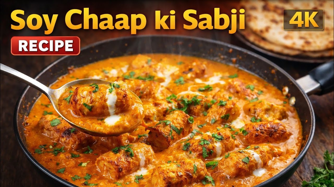Making Soyabin Chaap Ki Sabji full recipe By Ghar ki Rasoi ✅💯#viralvideo #food #subscribetomychannel