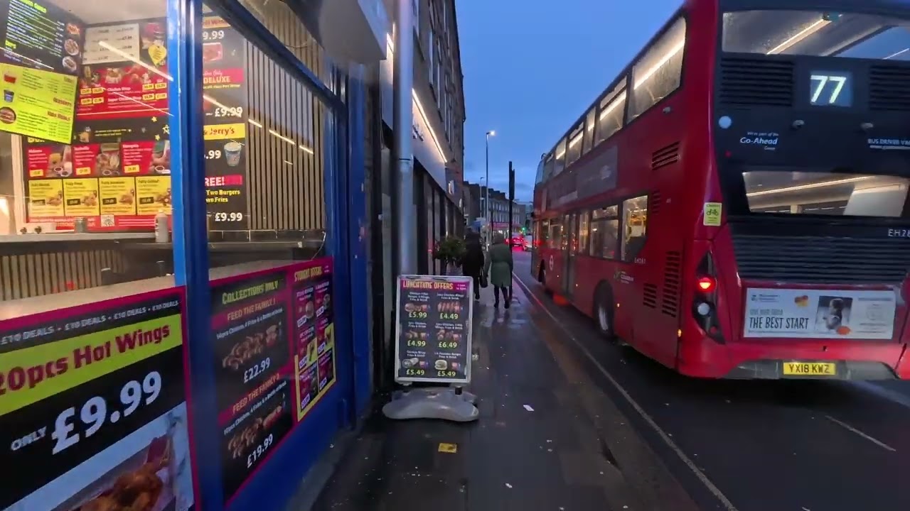 London walks - Walking in Heavy Rain - Winter 2026