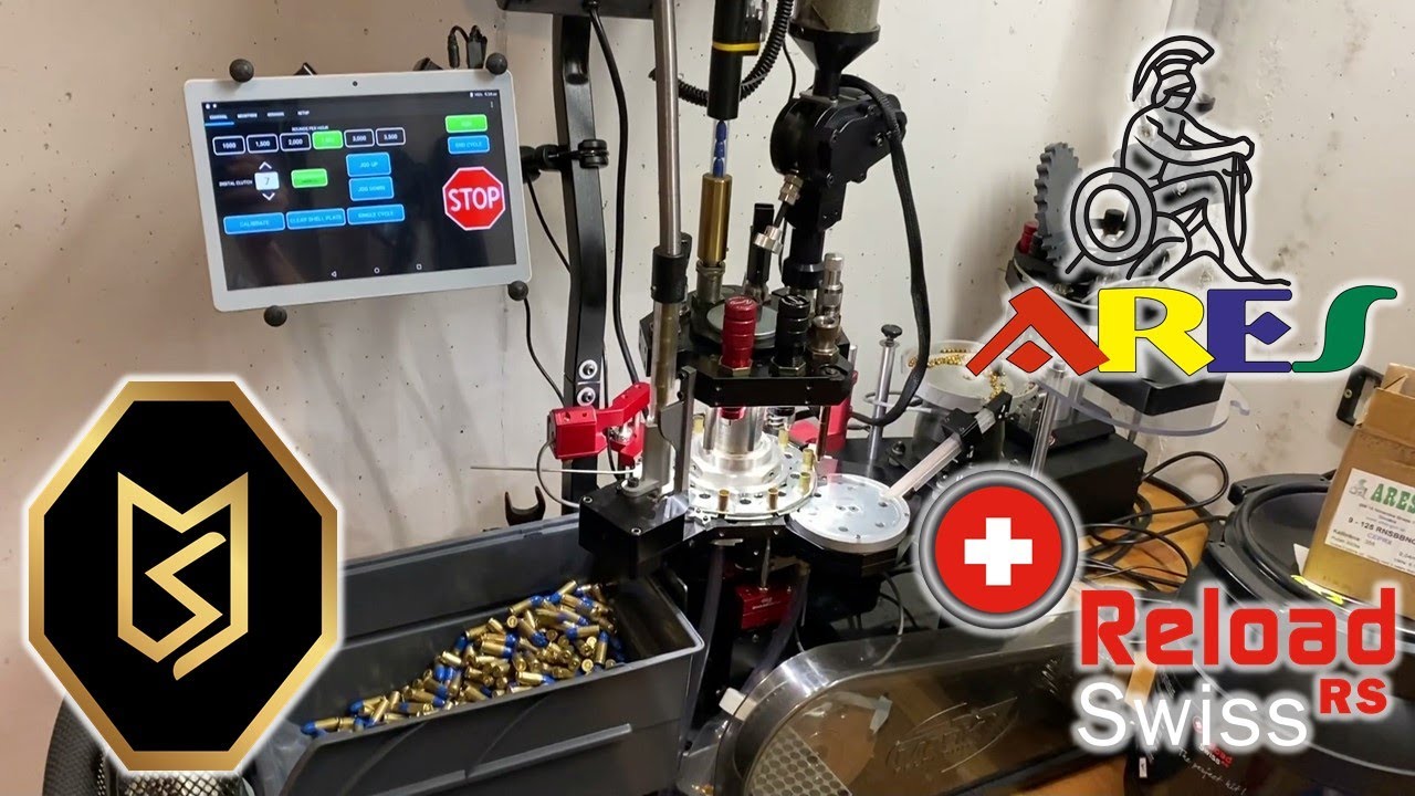 Reloading 9mm major on a Mark 7 Evolution Pro at 2.500 rph - ARES bullets & Reload Swiss Powder