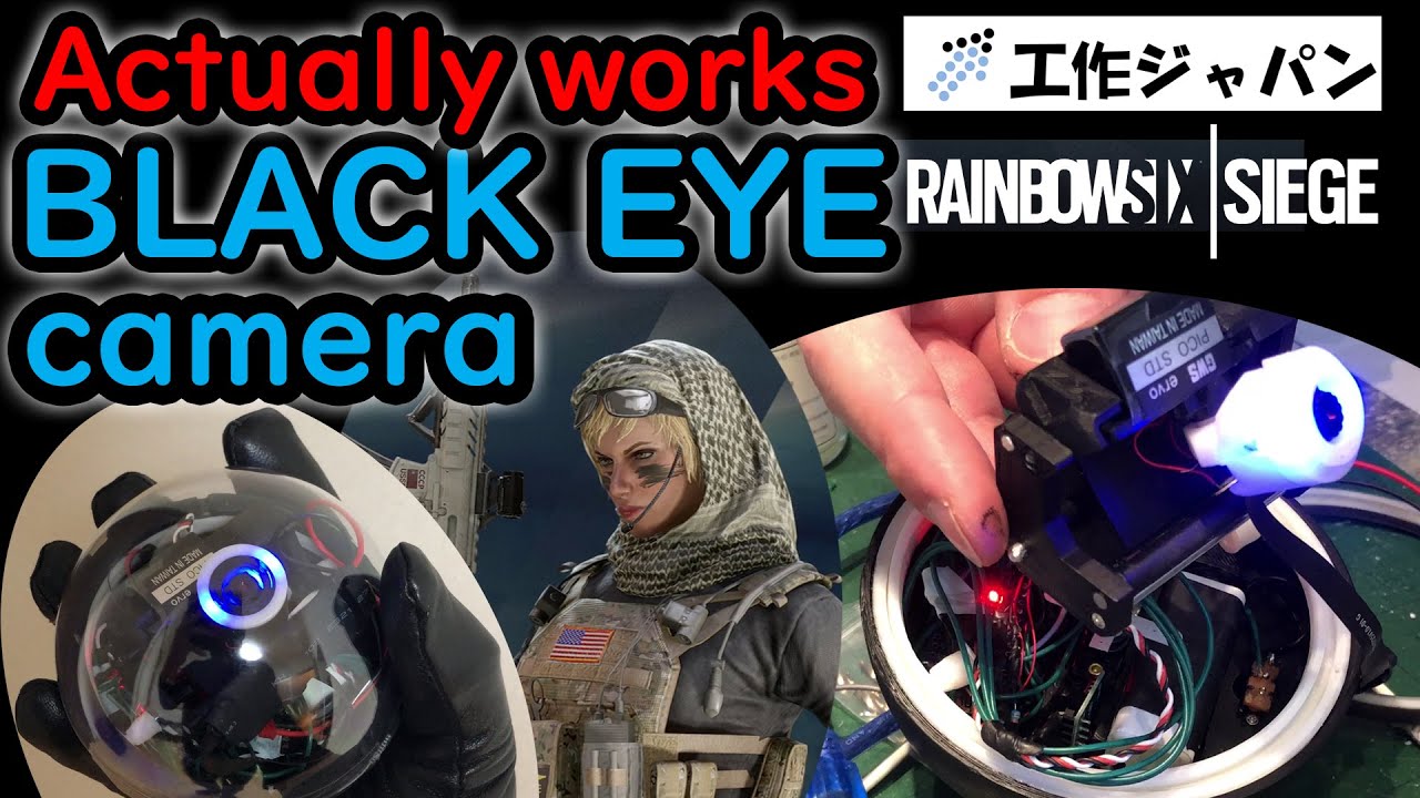 I made actually works Rainbow Six Siege's "Black eye" camera of Valkyrie. DIY real life gadgets.