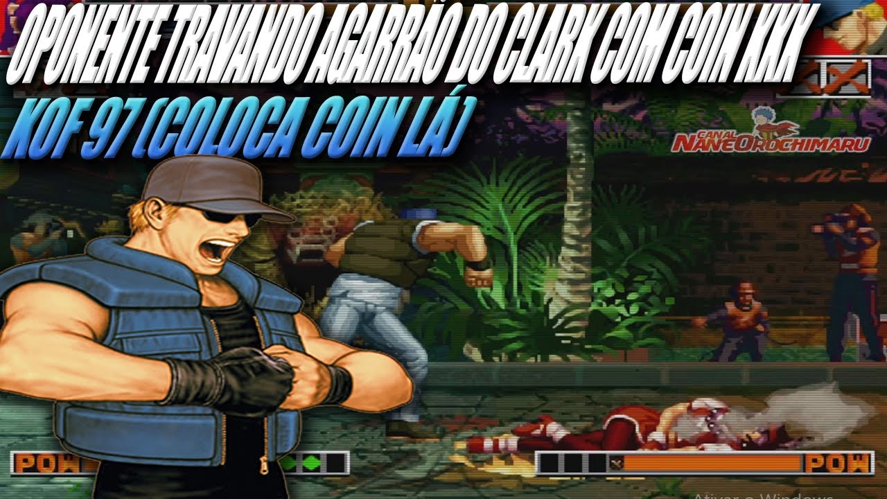 ►KOF 97►OPONENTE UTILIZOU COIN PRA EVITAR O CLARK DE COMPLETAR O AGARRÃO KKKK