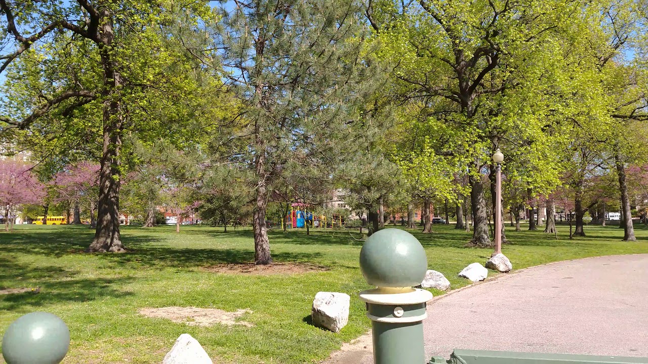 Walking Around Tower Grove Park in St. Louis.
