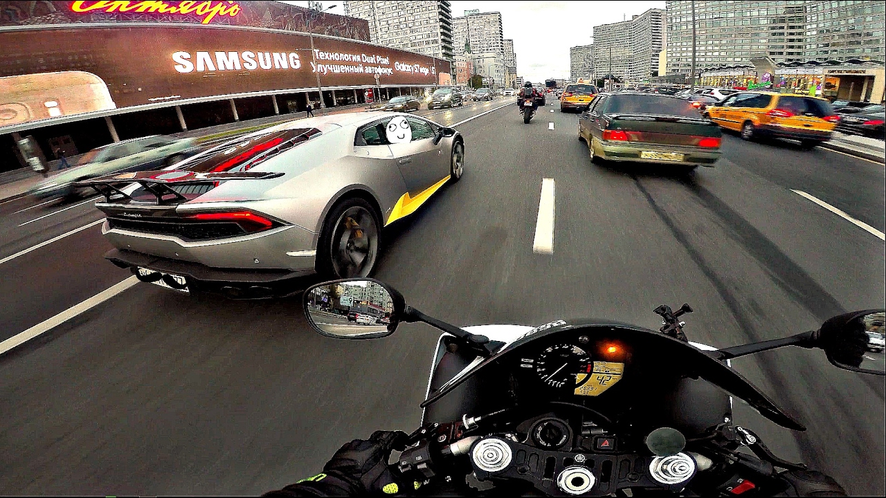 Интенсивный прохват на мотоцикле под музыку 4к || Yamaha r1 & triumph street triple