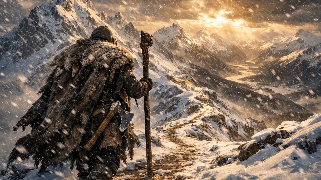 Epic Viking Mountain Path Music 🏔️ Majestic Nordic Journey Ambience for Study & Focus (2 Hours)