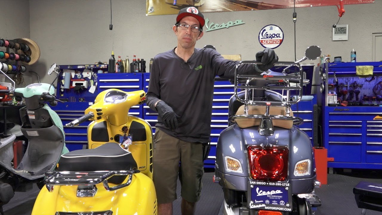 How To Install New Faco Rear Racks on Vespa GTS