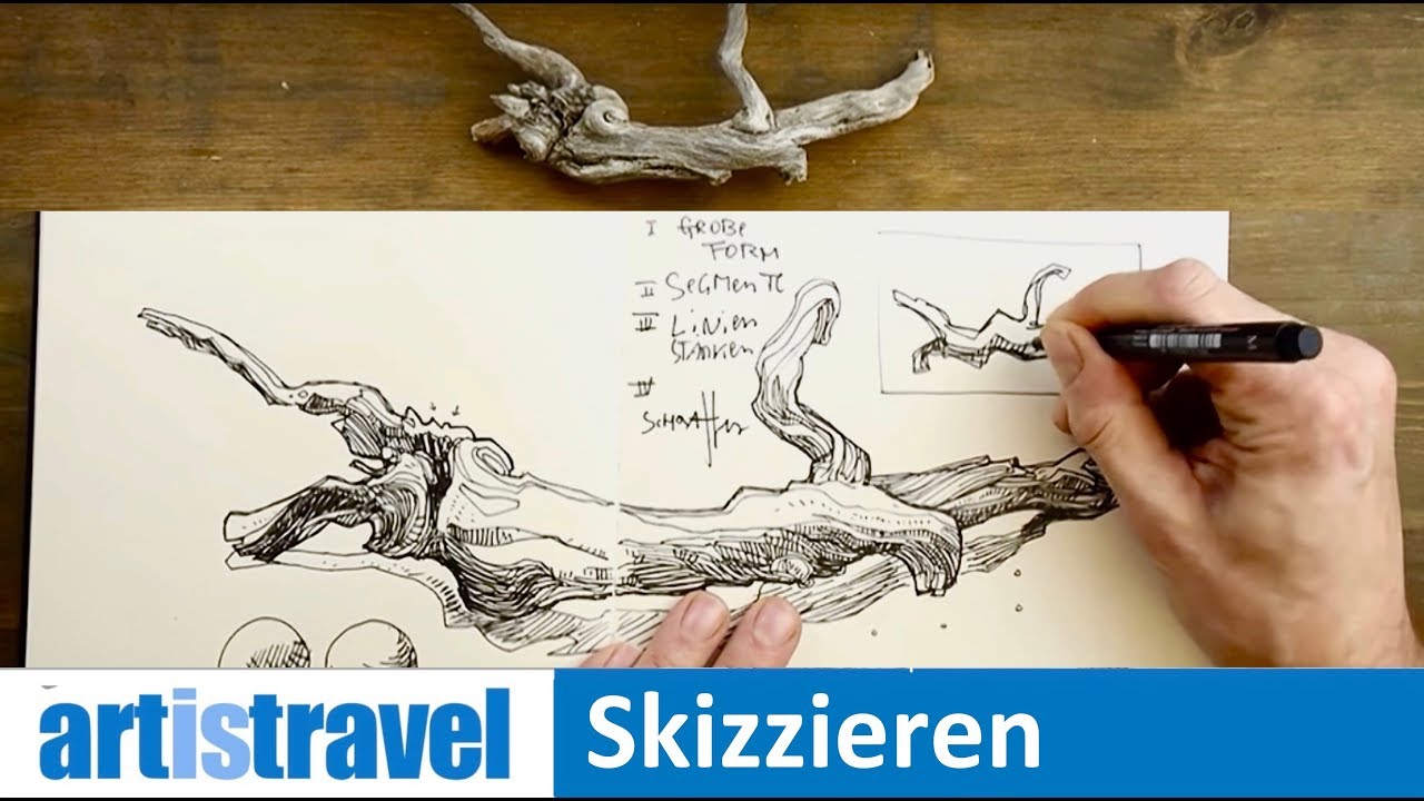 Skizzieren mit Fineliner | Ganz einfach zeichnen lernen 21