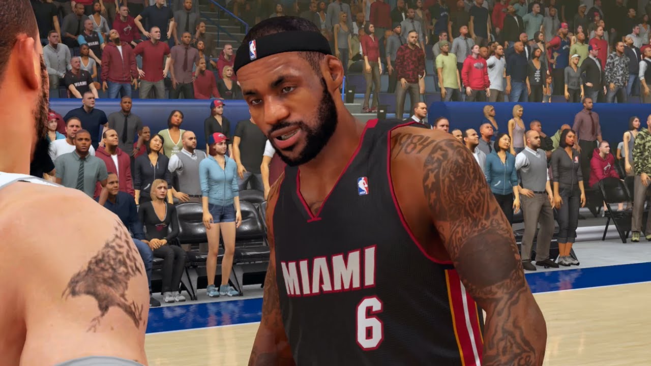 NBA 2K14 PS4 My Career : Showing Lebron How To Dunk