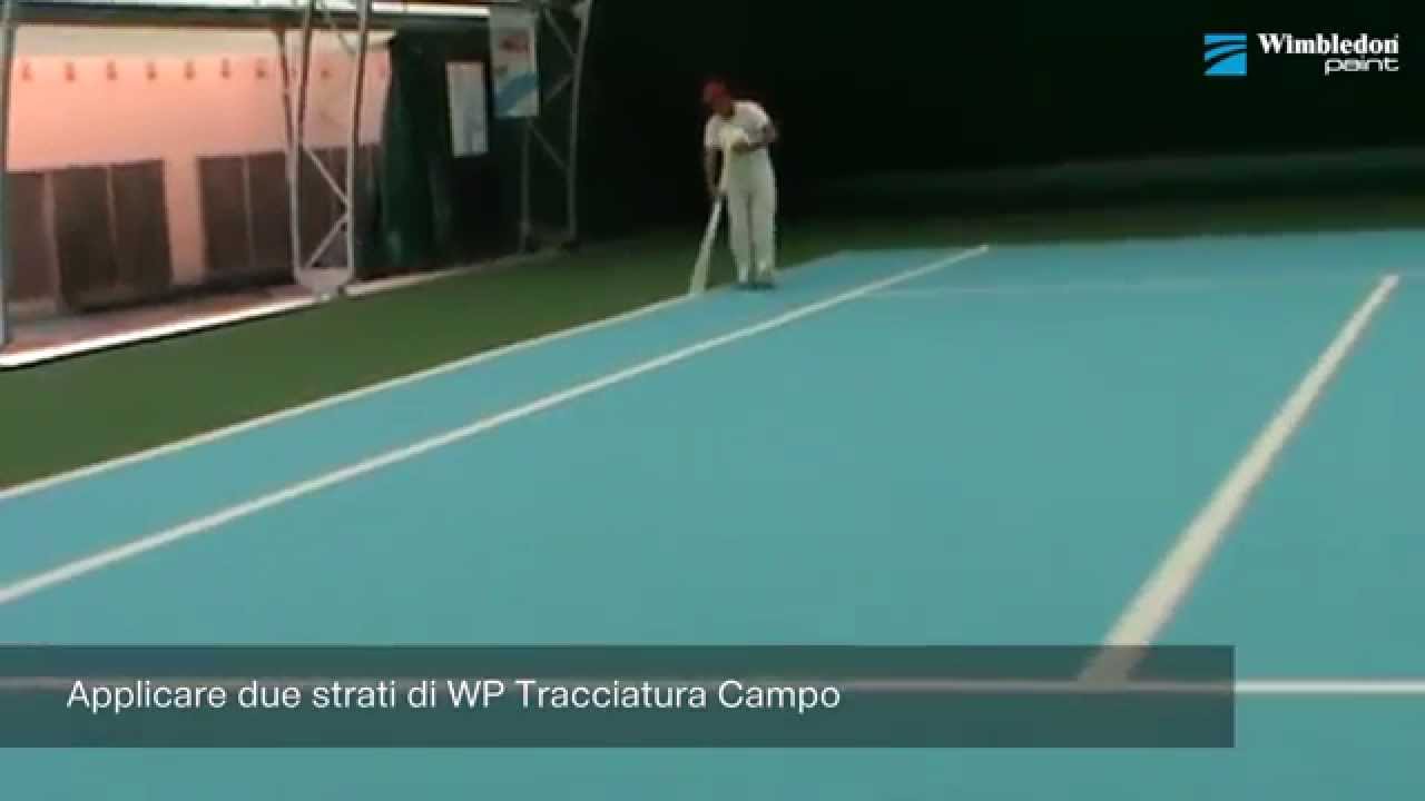 Realizzazione campo da tennis Wimbledon paint Veloce 300