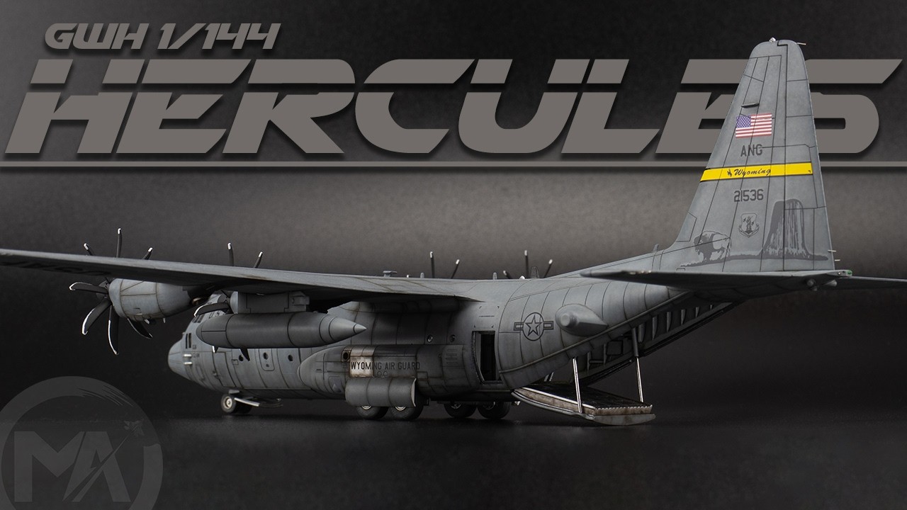 | Полная сборка | GWH 1/144 Lockheed C-130H Hercules ВВС США - Модель самолета