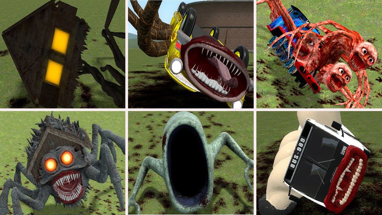 EVOLUTION OF MONSTERS:HOUSEHEAD BUS EATER,BUS EATER BUILDER,HOUSEHEAD,CAR EATER,SEA EATER,GMOD!