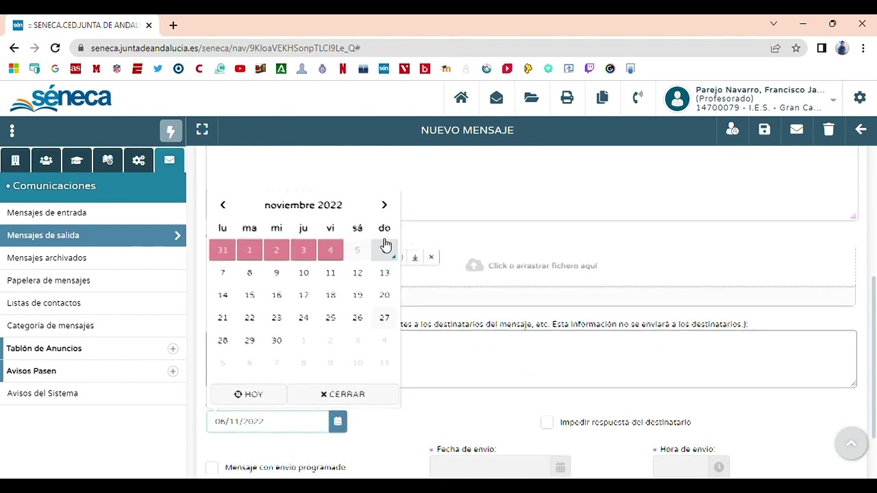 Cómo enviar información a familias a través de IPasen
