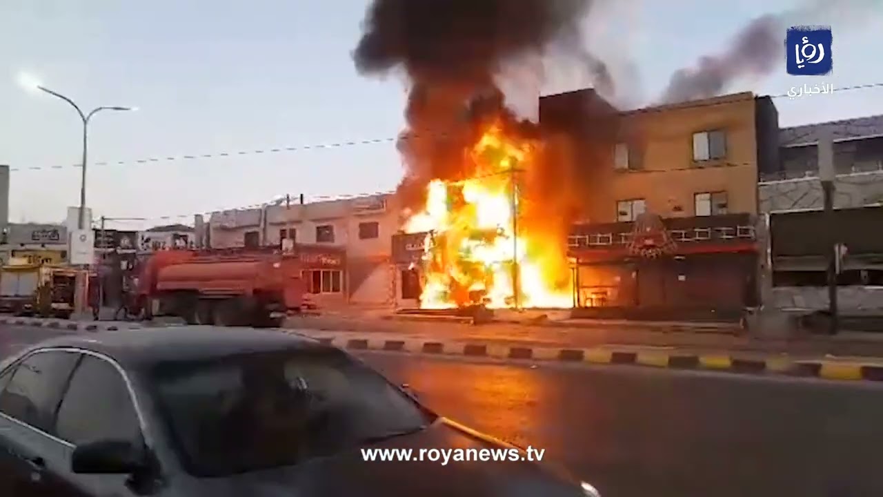 حريق يشتعل في محل تجاري بالمفرق