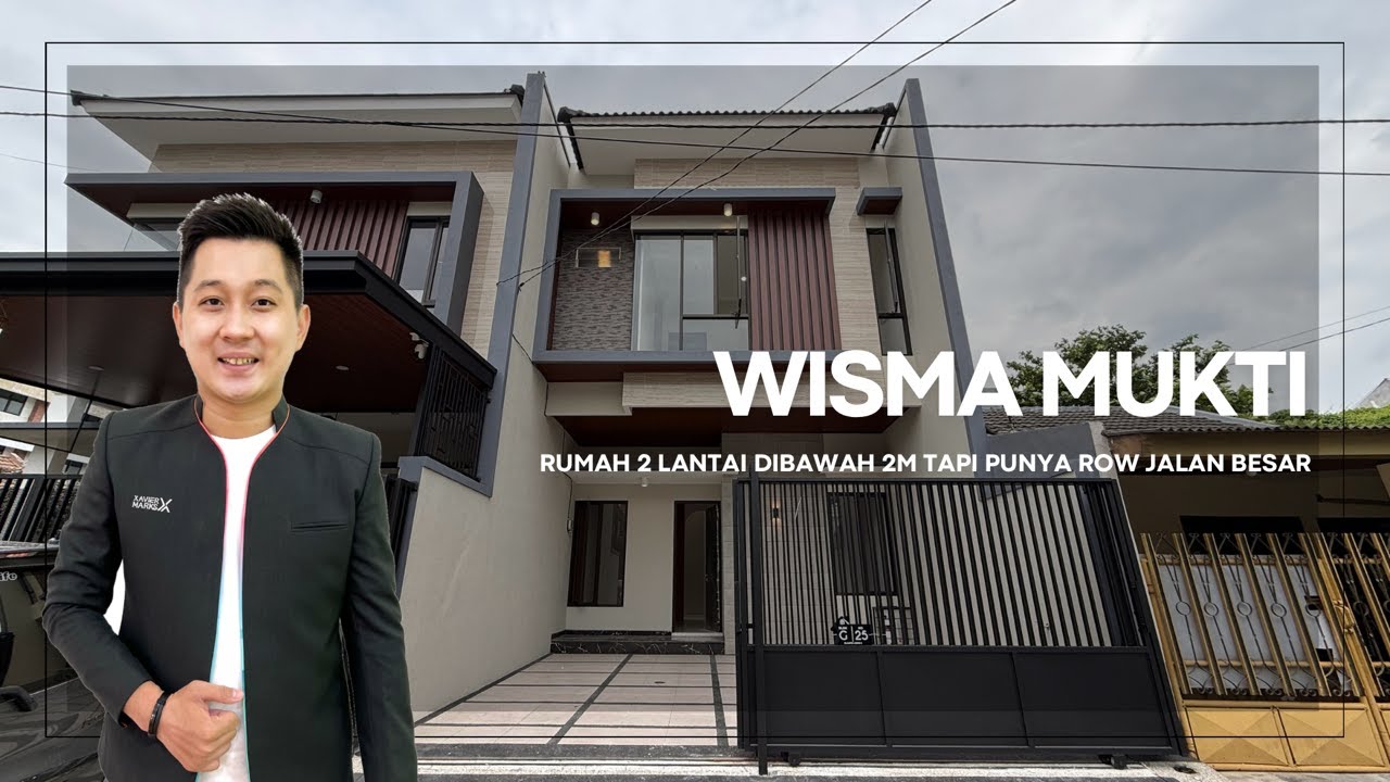 JARANG ADA RUMAH 1M-AN DI KLAMPIS WISMA MUKTI PUNYA ROW JALAN SUPER BESAR