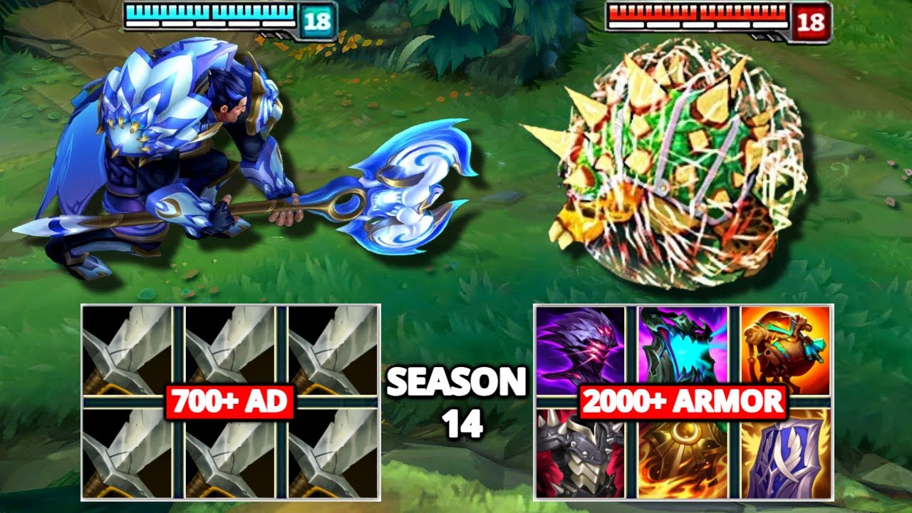 NO ITEM DARIUS vs FULL BUILD RAMMUS FIGHTS & Best Moments!