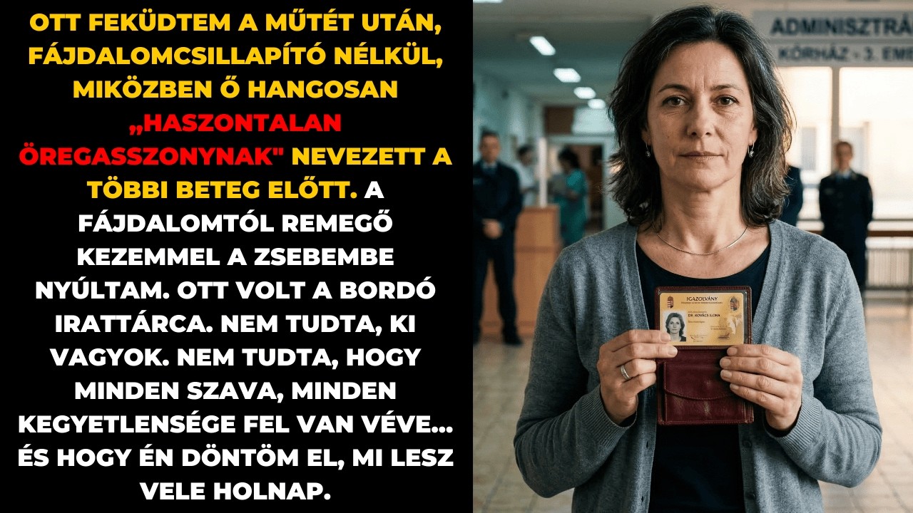 A nővér megtagadta a fájdalomcsillapítót a műtétem után. Nem tudta, hogy a kórház az enyém