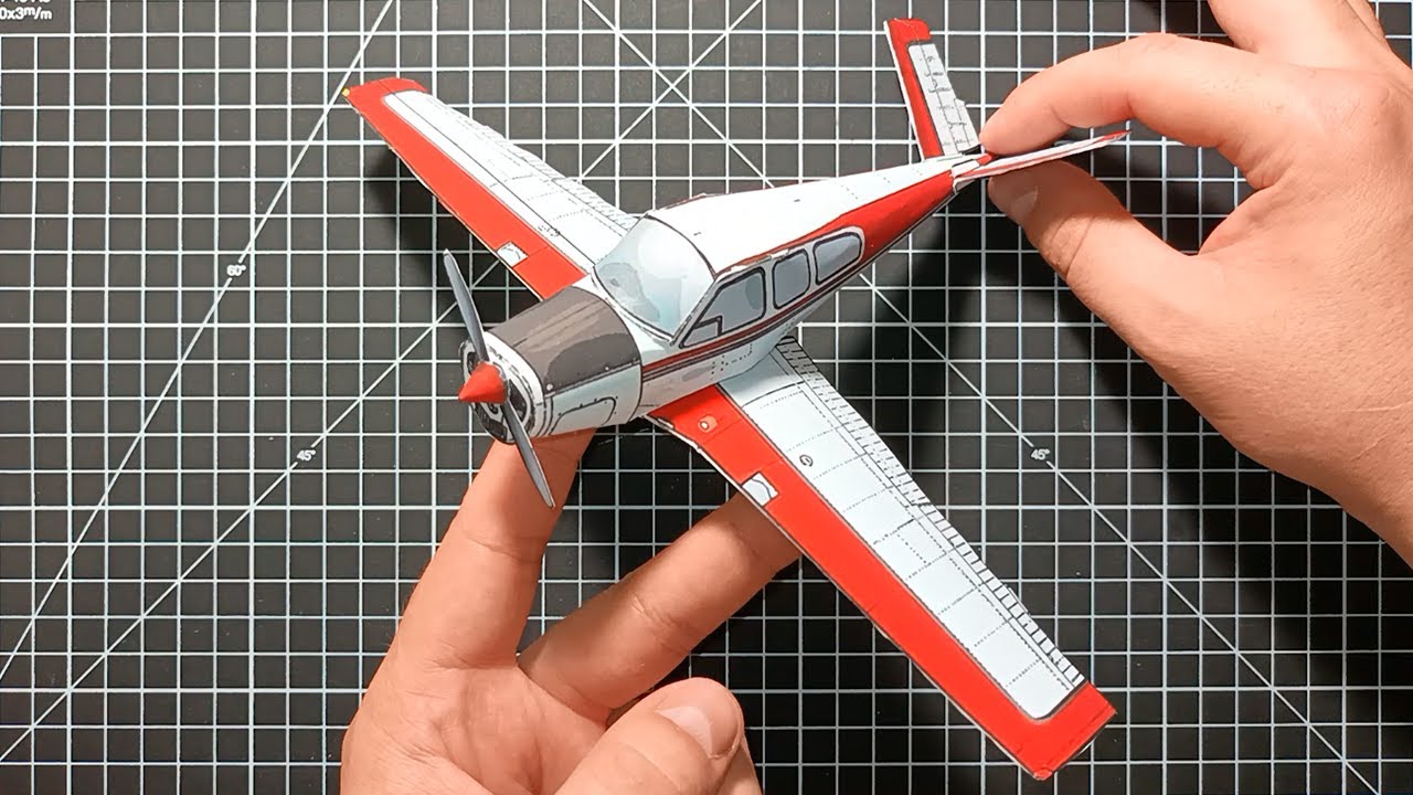 Bonanza V-tail Paper Model | How to Make a Paper Airplane Model | Paper craft Bonanza V-tail | DIY