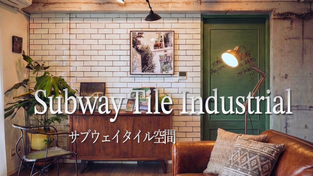 Industrial Room with Subway Tile　サブウェイタイルでつくるインダストリアル空間