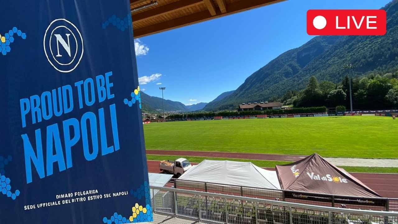 ALLENAMENTO del NAPOLI in diretta 🔴 Ritiro Dimaro 2024 - Giorno 1