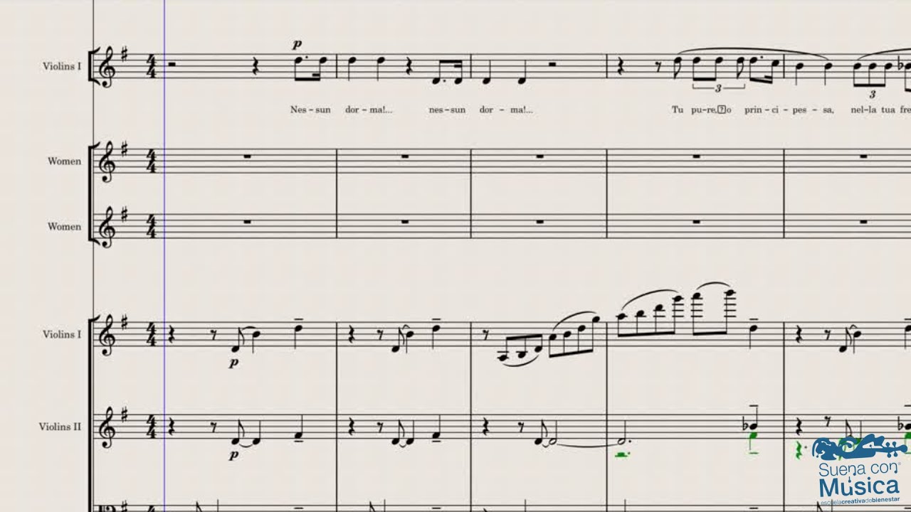 Nessun Dorma (guía) con orquesta