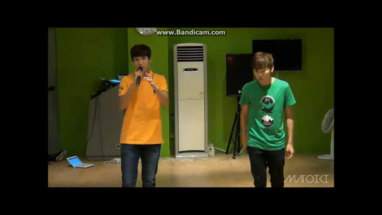 130718 SEVENTEEN TV Seokmin + Seunggwan singing 'Monodrama(모노드라마)' - Huh Gak(허각)