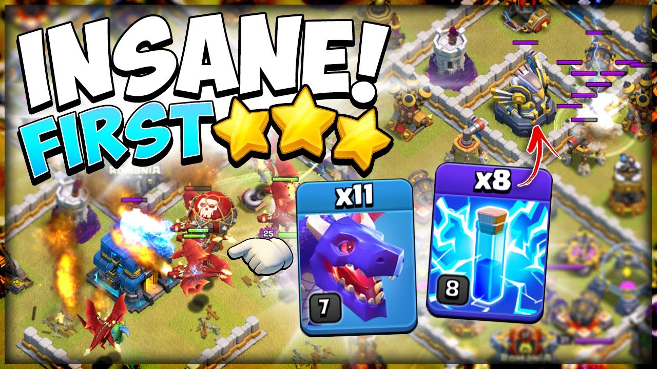 Most OP 3 Star Produced in a While! NEW to TH12 Zap Dragon Attack Strategy Clash of Clans