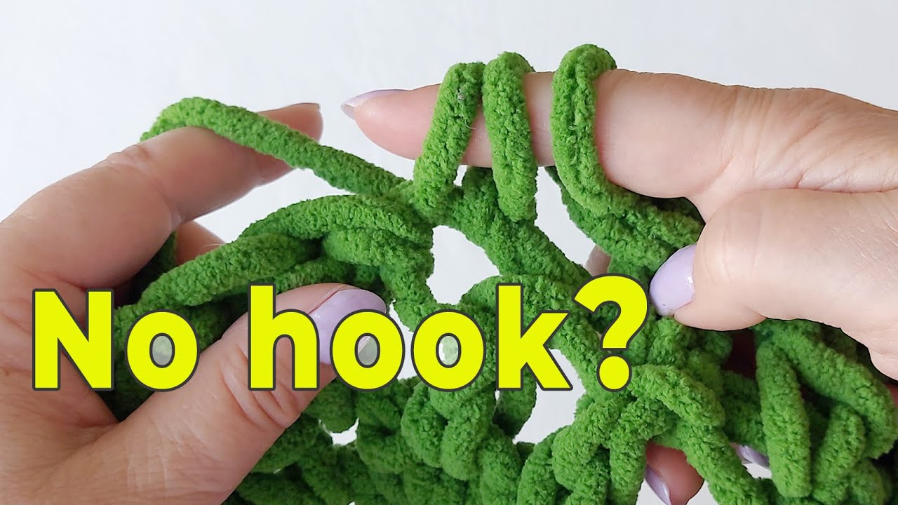 Crochet without a hook! Finger crochet tutorial