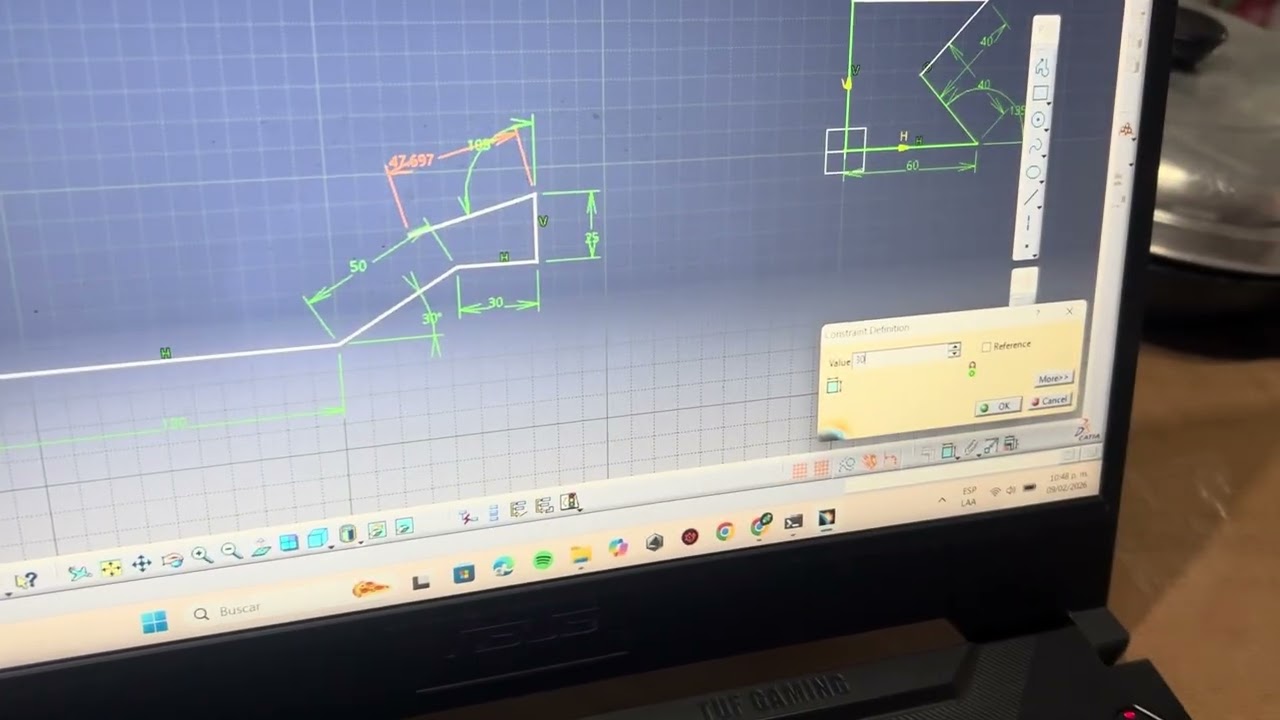 Trabajo número 2 dibujo para ingeniería (primeros trazos)