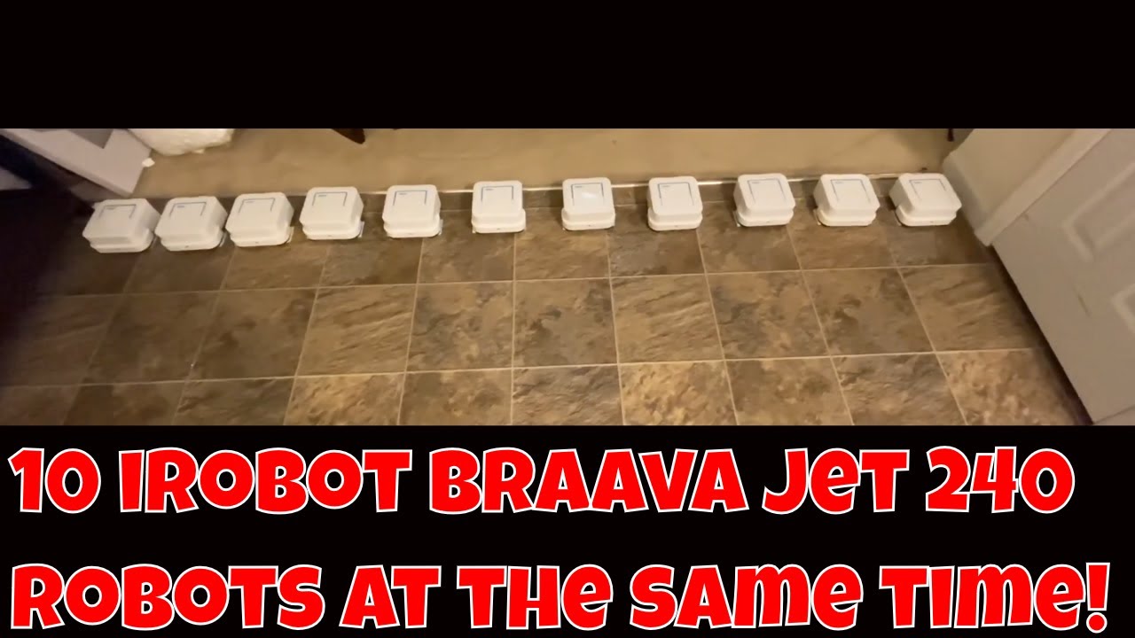 10 YES 10 iRobot Braava Jet 240 Robot Mops Cleaning At The Same Time! M6 - How Good Do They Clean?