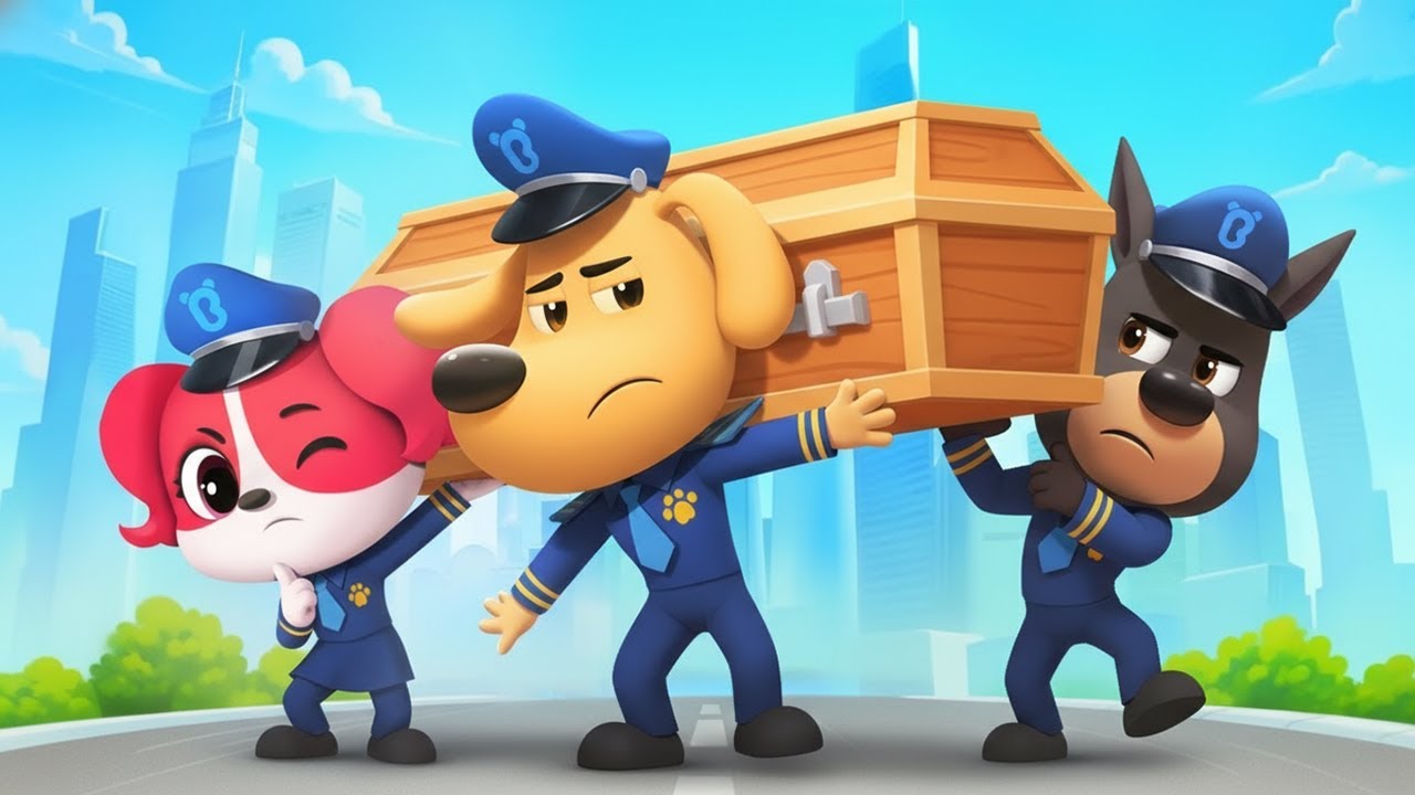 Police Cartoon Sheriff Labrador - Astronomia Coffin Dance Song (COVER) Part40