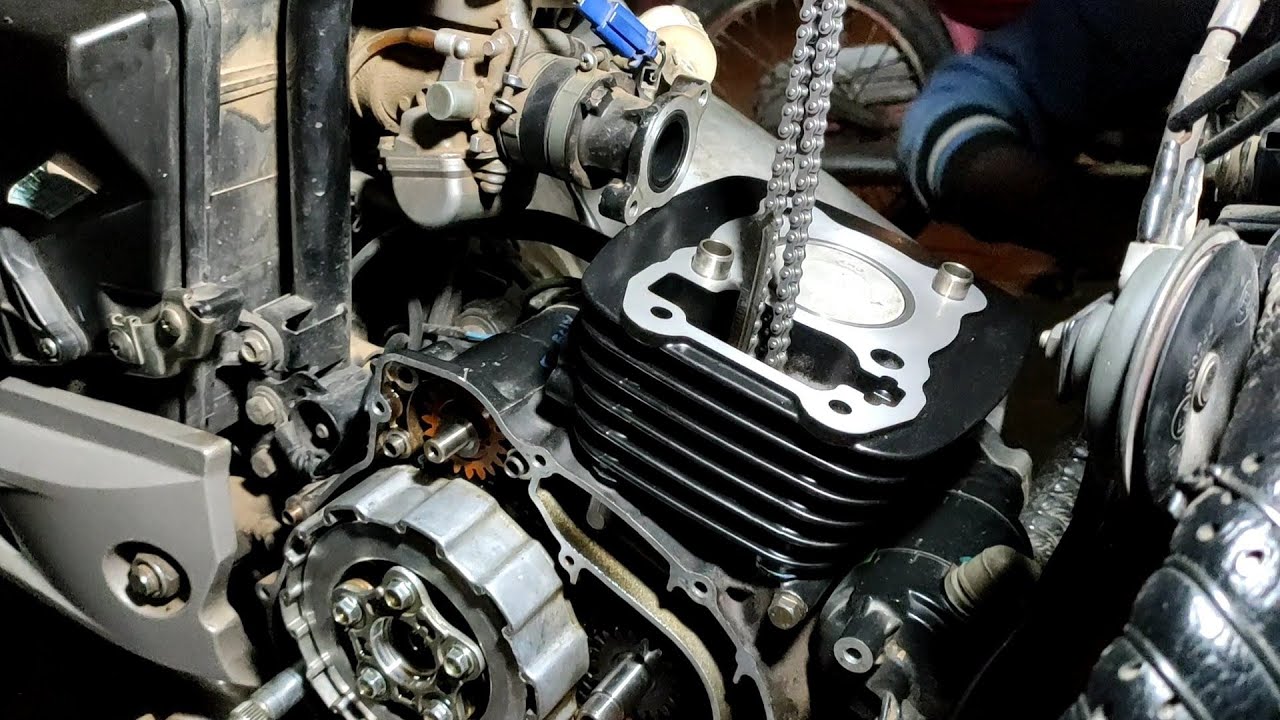 bajaj pulsar ug4 ring piston valve and timing chain fitting