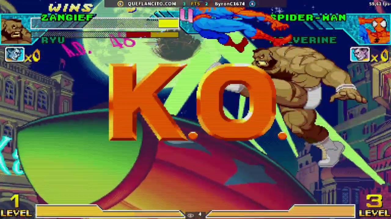 Marvel vs Capcom Clash of Super Heroes PRANCITO RankC vs Byron Rank B FT5