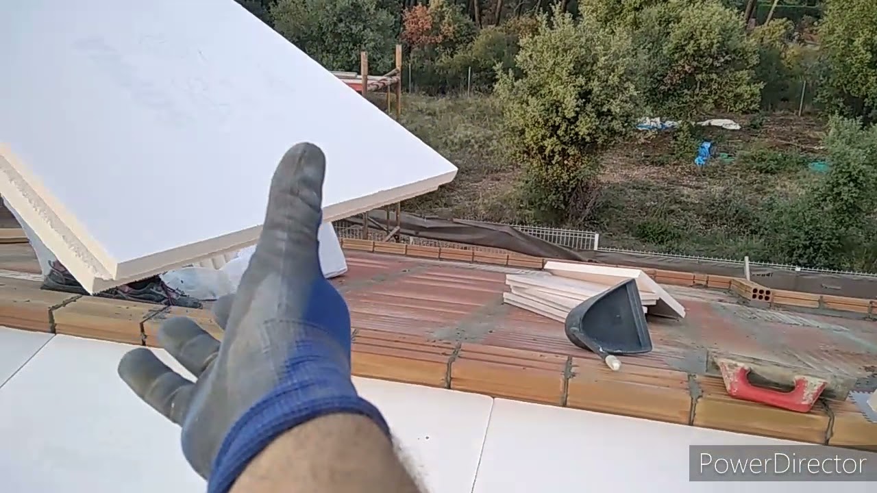 Aislamiento de cubierta con poliestireno extruido XPS
