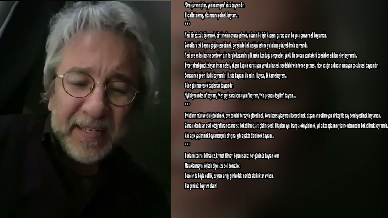Can Dündar: Alnı açık yaşlanmak bayramdır...