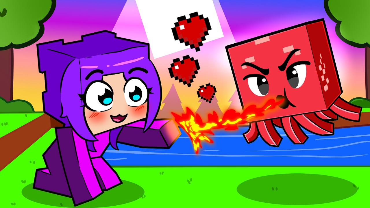 Lia Minecraft'ta MUTLU bir GHAST SAHİPLENDİ!