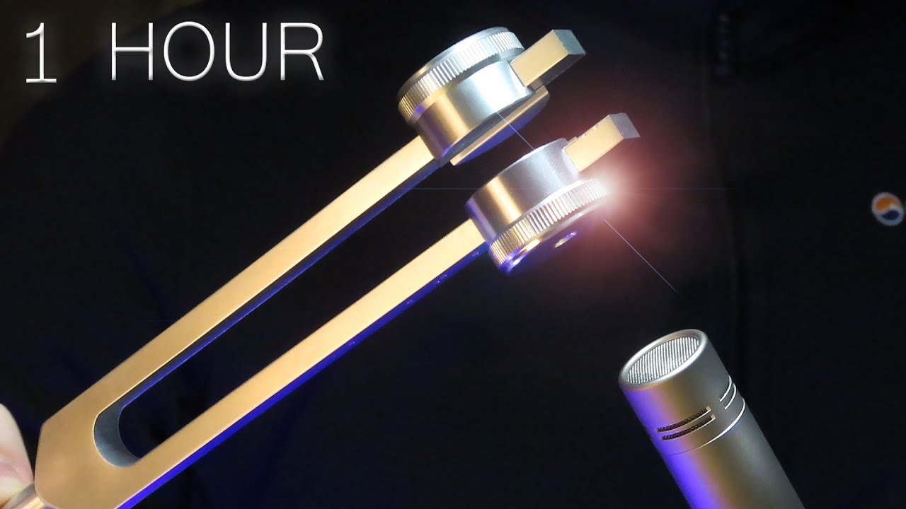 ASMR👂🏽EAR MELTING Tuning Fork Vibrations for the BEST Tingles & Sleep 😴 No Talking 1 HOUR