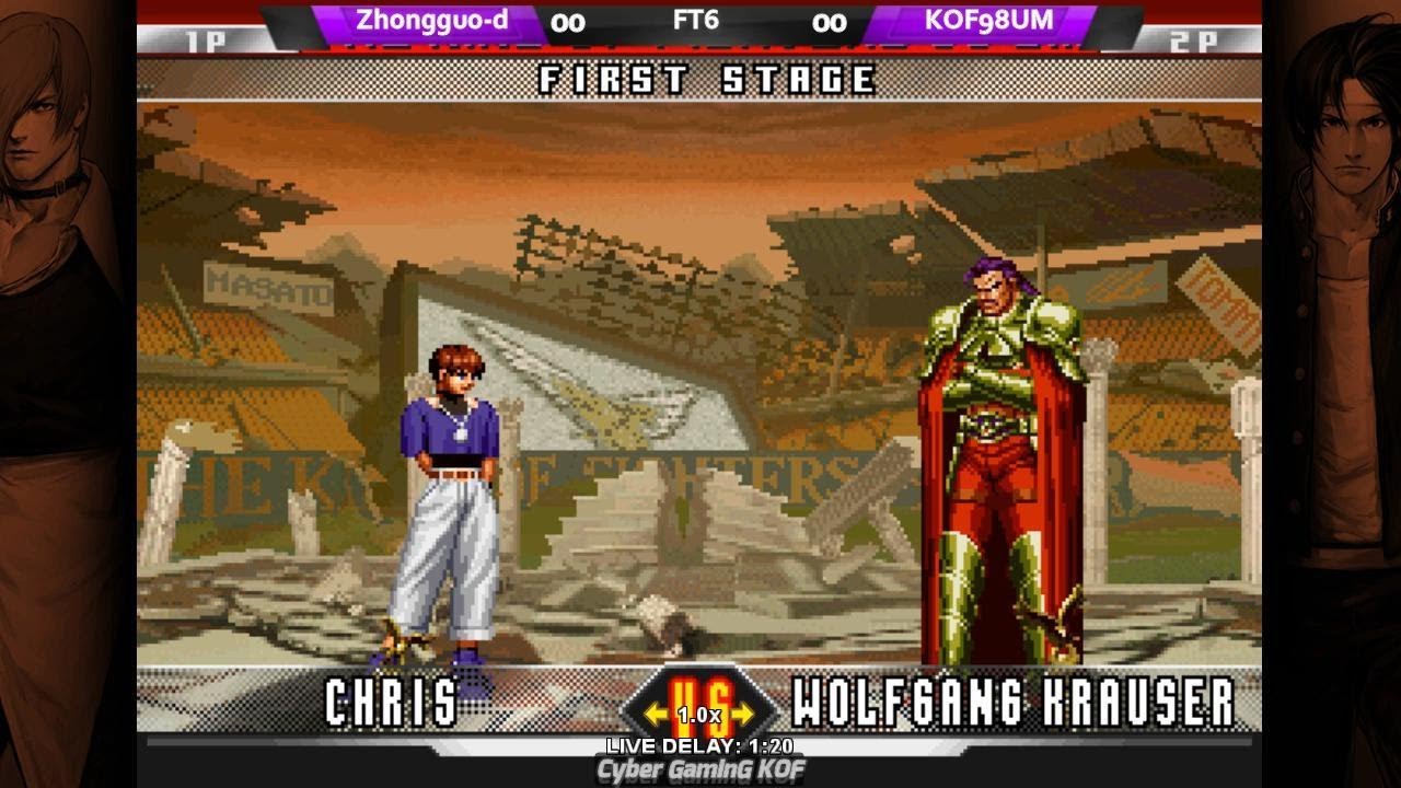 KOF98UM -  Zhōngguó duì(中国队)  Vs  KOF98UMFE | FT6 | 킹오브파이터즈98umfe #kof98umol