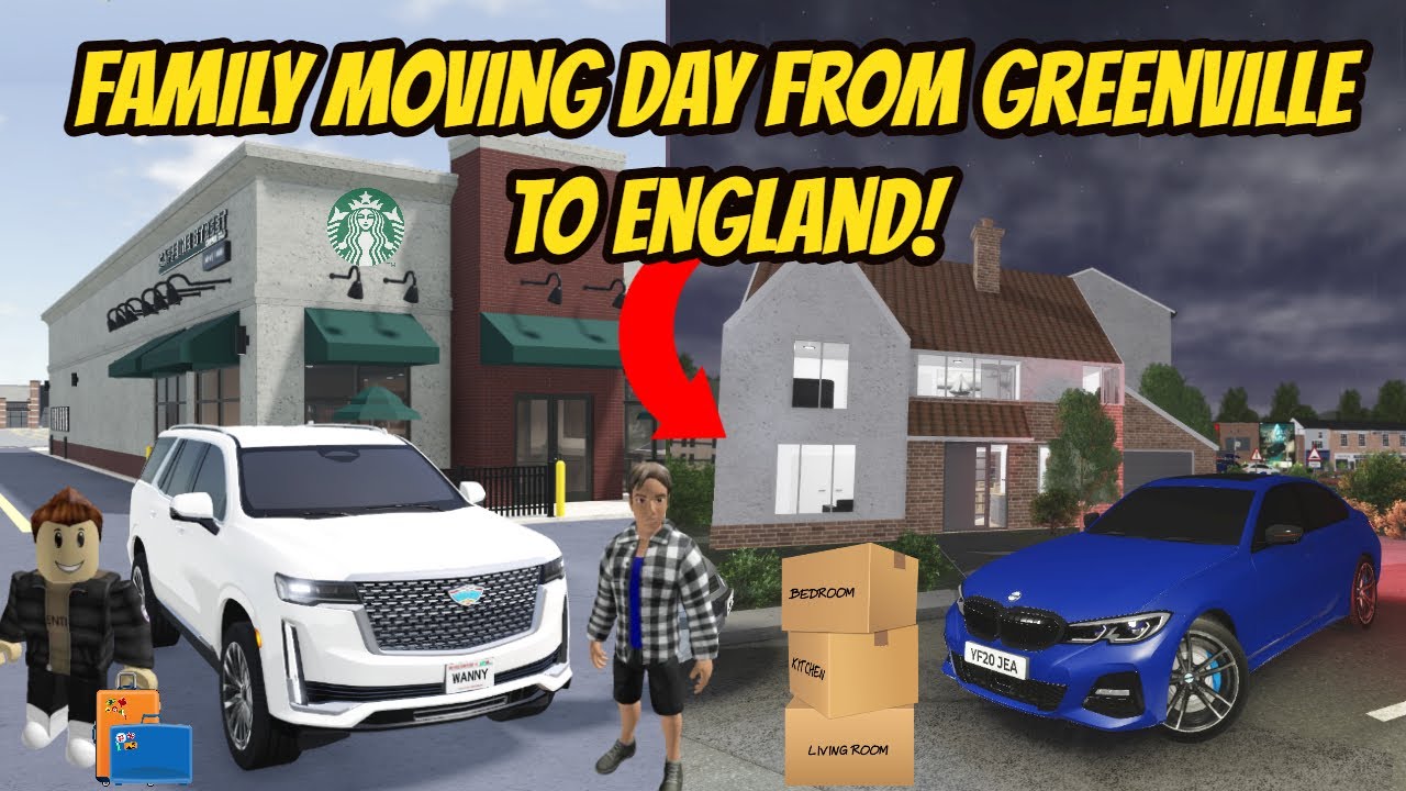 Greenville, Wisc Roblox l Family Moving Day Trip Vacation to England Update Roleplay