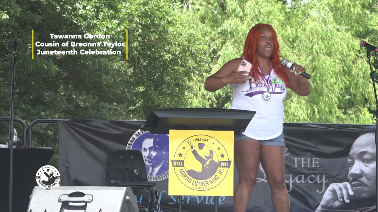 Arkansas MLK Commission, DuShun Scarbrough hosts Tawanna Gordon, Cousin of Breonna Taylor