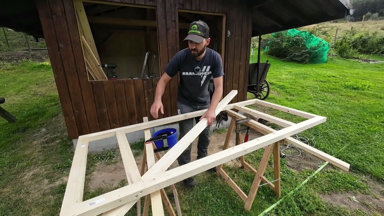 Gartenhaus 21 - Tür bauen nach Buschlump Art